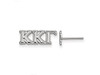 Sororities SS005KKG Sterling Silver LogoArt Kappa Kappa Gamma XS Post Earringss