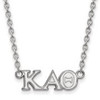 LogoArt SS007KAT-18 Sterling Silver LogoArt Kappa Alpha Theta Medium Pend w/Necklace