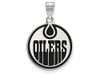 LogoArt SS009OIL Edmonton Oilers Large (3/4 Inch) Enamel Pendant (Sterling Silver)