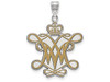 LogoArt SS004WMA Sterling Silver LogoArt William And Mary XL Enamel Pendant