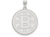 LogoArt SS005BRI Boston Bruins Extra Large (1 Inch) Pendant (Sterling Silver)