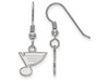 LogoArt SS005BLE St. Louis Blues Extra Small (3/8 Inch) Dangle Earrings Wire (Sterling Silver)