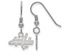 LogoArt SS005CAP Washington Capitals Extra Small (3/8 Inch) Dangle Earrings Wire (Sterling Silver