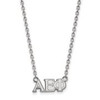 Sororities SS007AEP-18 Sterling Silver LogoArt Alpha Epsilon Phi Medium Pend w/Necklace