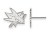 LogoArt SS008SHA San Jose Sharks Small (1/2 Inch) Post Earrings (Sterling Silver)