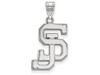 LogoArt SS006SJS Sterling Silver LogoArt San Jose State University Large Pendant