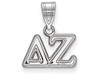 Sororities SS003DZ Sterling Silver LogoArt Delta Zeta Medium Pendant