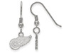 LogoArt SS006RWI Detroit Red Wings Extra Small (3/8 Inch) Dangle Earrings Wire (Sterling Silver)