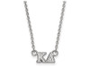 LogoArt SS006KD-18 Sterling Silver LogoArt Kappa Delta XS Pend w/Necklace