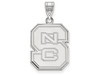 LogoArt SS004NCS Sterling Silver LogoArt North Carolina State University Large Pendant