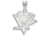 LogoArt SS004PEN Pittsburgh Penguins Large (3/4 Inch) Pendant (Sterling Silver)