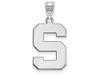 LogoArt SS004MIS Sterling Silver LogoArt Michigan State University Large Pendant