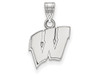 LogoArt SS002UWI Sterling Silver LogoArt University of Wisconsin Small Pendant