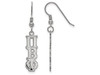 Sororities SS004PBP Sterling Silver LogoArt Pi Beta Phi Dangle Medium Earringss