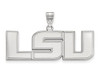 LogoArt SS004LSU Sterling Silver LogoArt Louisiana State University Large Pendant