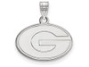 LogoArt SS002UGA Sterling Silver LogoArt University of Georgia Small Pendant