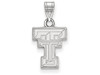 LogoArt SS002TXT Sterling Silver LogoArt Texas Tech University Small Pendant