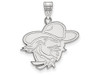 LogoArt SS004EKU Sterling Silver Eastern Kentucky University Large Pendant Chain Included