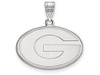LogoArt SS003UGA Sterling Silver LogoArt University of Georgia Medium Pendant