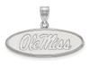 LogoArt SS003UMS Sterling Silver LogoArt University of Mississippi Medium Pendant
