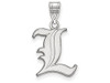LogoArt SS003UL Sterling Silver LogoArt University of Louisville Medium Pendant