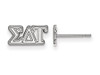 Sororities SS005SDT Sterling Silver LogoArt Sigma Delta Tau XS Post Earringss