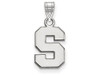 LogoArt SS002MIS Sterling Silver LogoArt Michigan State University Small Pendant