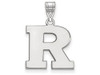 LogoArt SS002RUT Rutgers Medium (5/8 Inch) Pendant (Sterling Silver)