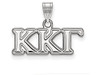 Sororities SS002KKG Sterling Silver LogoArt Kappa Kappa Gamma Small Pendant
