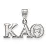 Sororities SS003KAT Sterling Silver LogoArt Kappa Alpha Theta Medium Pendant
