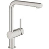 Grohe Minta Pull-Out Kitchen Faucet In Starlight Chrome Starlight Chrome Grohe 30300000