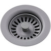 Elkay LKQS35GS  Polymer Drain Fitting with Removable Basket Strainer and Rubber Stopper