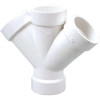 NIBCO 3" H x H x H x H, PVC DWV 45 Deg Double Wye Nibco 48343 48343