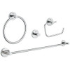 Grohe Essentials Accessories Set Master 4-In-1 Starlight Chrome Grohe 40823001