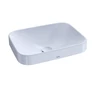 Toto Arvina Rectangle Vessel Lavatory with CeFIONtect Glaze Cotton White Toto LT425G01