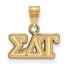 LogoArt GP002SDT Sterling Silver w/GP LogoArt Sigma Delta Tau Smal