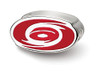 LogoArt SS500HUR Sterling Silver NHL LogoArt Carolina Hurricanes Enameled Logo Bead