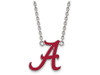 LogoArt SS090UAL-18 Sterling Silver LogoArt University of Alabama Large Enl Pend. w/Necklace
