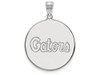LogoArt SS086UFL Sterling Silver LogoArt University of Florida XL Disc Pendant