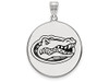 LogoArt SS078UFL Sterling Silver LogoArt University of Florida XL Enamel Disc Pendant