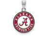 LogoArt SS094UAL Sterling Silver LogoArt University of Alabama Small Enamel Disc Pendant