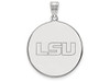 LogoArt SS094LSU Sterling Silver LogoArt Louisiana State University XL Disc Pendant