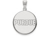 LogoArt SS076PU Purdue Large (3/4 Inch) Disc Pendant (Sterling Sliver)