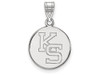 LogoArt SS067KSU Sterling Silver LogoArt Kansas State University Medium Pendant