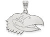 LogoArt SS061UKS Kansas Medium (5/8 Inch) Pendant (Sterling Silver).