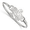 LogoArt SS060UMF-7 Sterling Silver LogoArt University of Miami Bangl