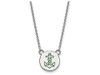 LogoArt SS044ALS-18 Alpha Sigma Tau Extra Small Enameled Pendant w/Chain 18 Inch Chain