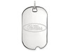 LogoArt SS028UMS Sterling Silver LogoArt University of Mississippi Large Dog Tag