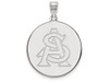 LogoArt SS053AZS Arizona State Extra Large (1 Inch) Disc Pendant (Sterling Sliver).