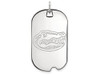 LogoArt SS028UFL Sterling Silver LogoArt University of Florida Large Dog Tag